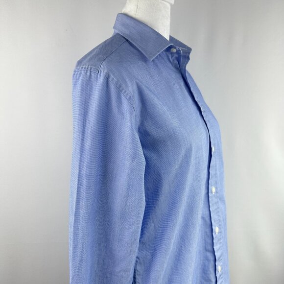 Lauren Ralph Lauren Preppy Blue Button-Up Shirt - Junior 18 / Women XS Small - Picture 6 of 11